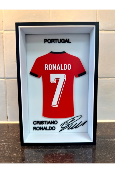 Genel Markalar Cristiano Ronaldo Temalı 3D Baskı Duvar Tablosu | Futbol Dekoru