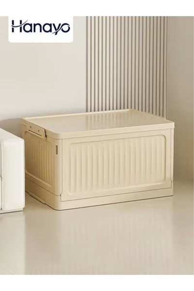 Hanayo Storage Box Foldable Storage Bin with Lid Plastic Organiser Box Storag...