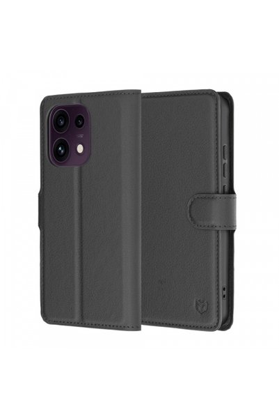 Techsuit Husa pentru Oppo Reno16 F / Reno16 FS, Techsuit, Leather Folio, Neagra