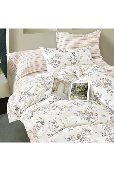 Master Home Textile MASTER Cotton Floral Comforter Sets, Fits 160 x 200 cm Qu...