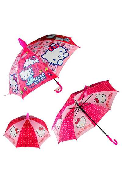 Hello Kitty LİSANSLI KIZ ÇOCUK ŞEMSİYESİ MIX01 KILIFLI