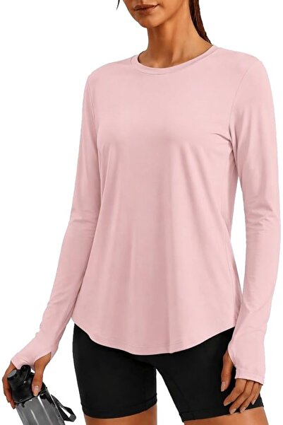 GENERAL PINSPARK Soft Workout Tops for Women UPF 50+ Athletic Shirt with Thum...