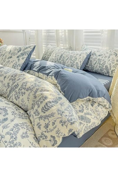 Yelajoy 4 PCS Bedding Sheet Set, Soft Microfiber -Shrinkage and Fade Resistan...