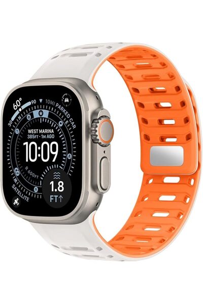 GENERAL Magnetic Sport Watch Wristband Compatible with Apple Watch 49mm 46mm ...