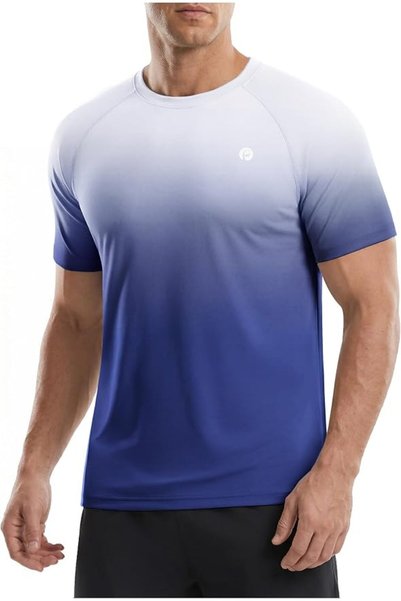 GENERAL PINSPARK Workout Shirts for Men UPF 50+ Quick Dry Athletic Gym Tee Sh...