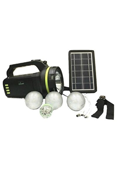 OEM Kit solar CL-18 cu radio, lanternă, funcție de baterie externă + 4 becuri