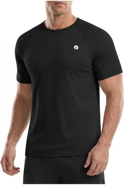 GENERAL PINSPARK Workout Shirts for Men UPF 50+ Quick Dry Athletic Gym Tee Sh...