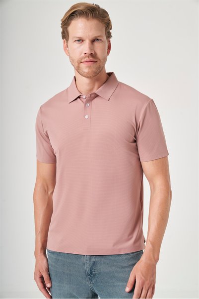 İmza Orange Polo Collar Short Sleeve Relaxed Fit Flexible Non-Fraying Collar ...