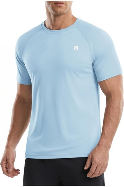 GENERAL PINSPARK Workout Shirts for Men UPF 50+ Quick Dry Athletic Gym Tee Sh...