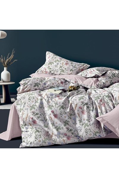Master Home Textile MASTER Cotton Floral Comforter Sets, Fits 160 x 200 cm Qu...