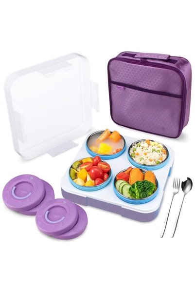 TAPIT Stainless Steel Lunch Box for Kids Adults,Insulated Bento Lunch Box wit...