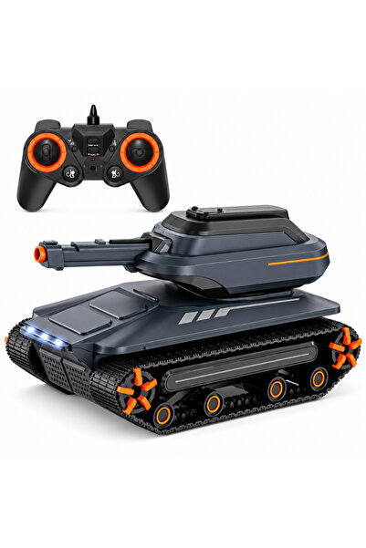 Hibobi Premium 2.4GHz Tracked RC Vehicle Toy with Water Play Function, 360° R...