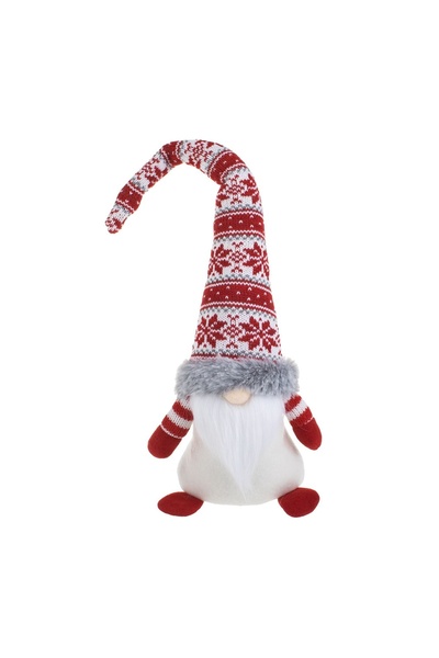 OEM Figurină Decorativa de Crăciun Gnome cu Căciulă Roșie Zacquard Imitatie d...