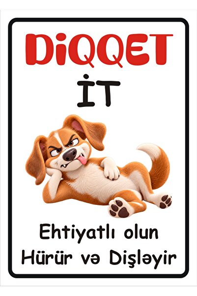 Dikkat Köpek Var Uyarı Levhası, Pano