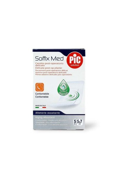 Pic Plaster Soffix Med 5 Cm X 7 Cm 5 S