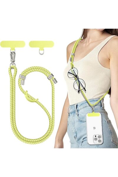 GENERAL Cross Pattern Mobile Phone Lanyard Adjustable, Mobile Phone Lanyard w...