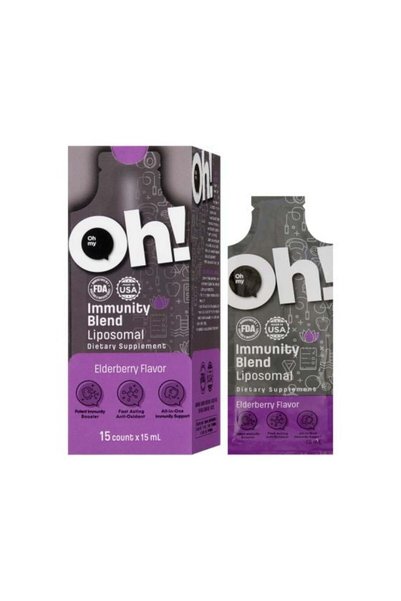 Oh My Oh Immunity Blend Liposomal Elderberry Flavor Sachets 15 Ml X 15 S