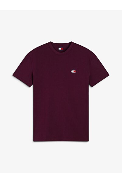Tommy Hilfiger TJM REG BADGE TEE EXT Erkek Mor T-Shirt - DM0DM20322