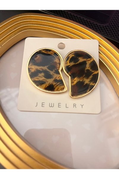 gozdeasutayaccessory Leopard Drop Earrings