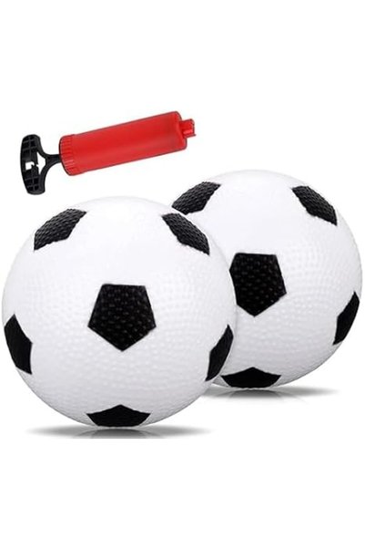 Bukela Mini Soft Toddler Soccer Ball, Mini with Air Pump Small Soccer Ball fo...