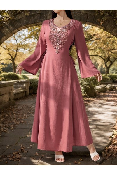 Generic Brand Embroidery/Bead/Patch embroidery Relaxed Fit Women's Arabian Dr...