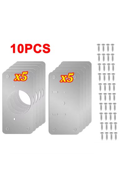 Choice 10pcs 10Pcs Hinge Repair Plate Cabinet Furniture Drawer Table Scharnie...