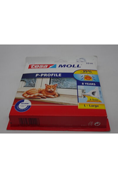 Tesa Garnitură de etanșeizare tesamoll profil P 25 m x 9 mm x 5,5 mm albă