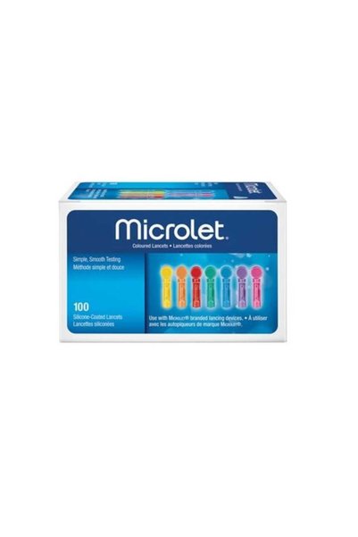 Bayer Microlet Coloured Lancet 100 S