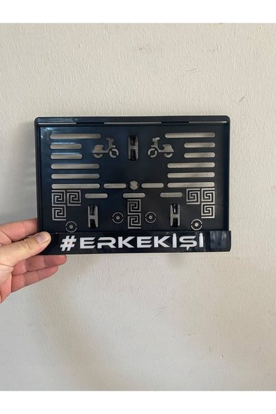 Smart Garage ERKEKİŞİ motor plakalık 1 adet dekor plakalık