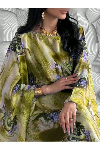 Generic Brand Relaxed Fit Women's jalabiya&kaftan