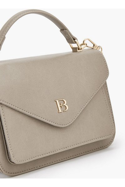 Flora Bella by Shoexpress Logo Crossbody Bag with Detachable Chain Strap