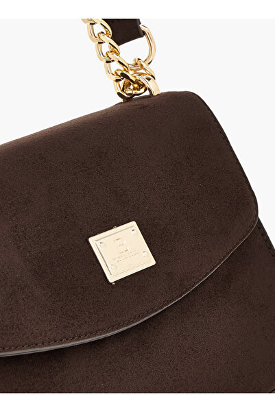Flora Bella by Shoexpress Textured Crossbody Bag with Chain Strap
