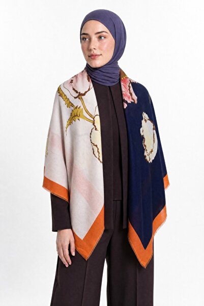 Mooncorn Roselin Pattern Wool Cashmere Shoulder Shawl