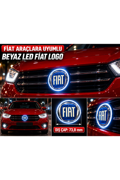 EP GARAJ OTOMOTİV Front and Rear Trunk White Led Compatible with Fiat Vehicle...