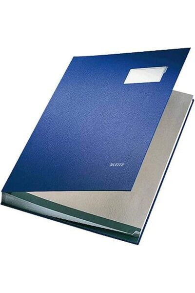 Leitz 57000135 دفتر توقيعات قابل للتوسيع مع 20 فاصل للبطاقات، مقاس A4