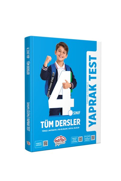 Editör Yayınevi 4. Sınıf Tüm Dersler Tamamı Çözümlü Yaprak Test