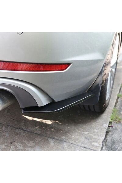 BMW Extensii colțuri bară spate Seria 3 E90 E91 negru lucios
