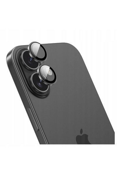 Innostyle Protecție lentilă cameră din sticlă pentru iPhone 17 Negru