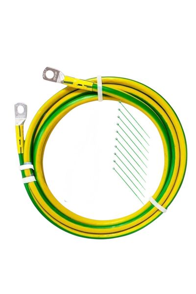Universal Cablu impamantare,sectiune 4 mmp,cupru multifilar, 900 cm,cu termin...