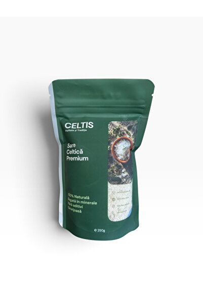 celtis Sare Celtică Premium 250 g – 100% Naturală, Bogata in Minerale, Origin...