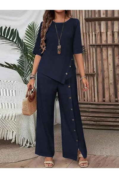Generic Brand modest Twist Regular Fit Women's Shirt Sets