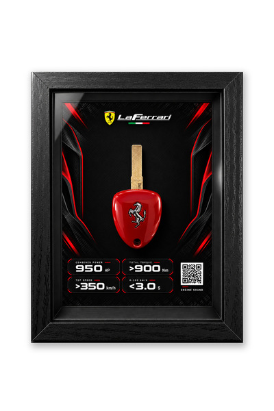 OEM Tablou decorativ 3D MENIFEST, cu cheie reala La Ferrari, cadou premium, r...