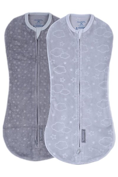 SwaddleMe Από την Ingenuity Υπνόσακος Φασκιώματος με Σύννεφα και Αστέρια 2 τε...