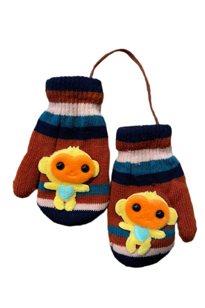 LİNOTTİ Figured Winter Children's Gloves 5476