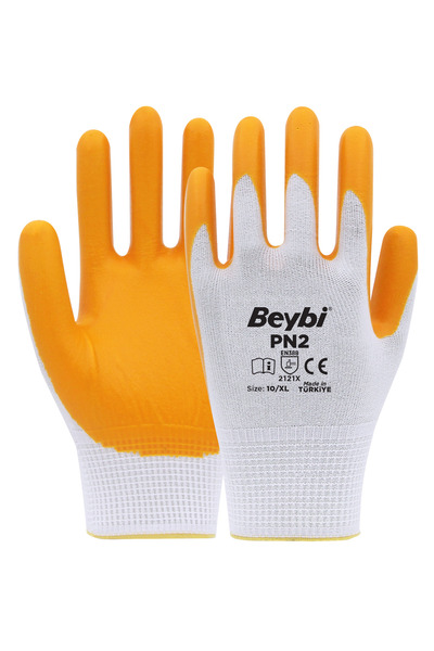 Beybi PN2 Polyester Örme Nitril Eldiven