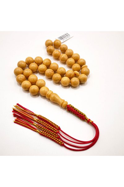 Generic Brand Kabs Amber Rosary Prayer Beads – 33 Beads, 10.5mm Round Tasbih,...