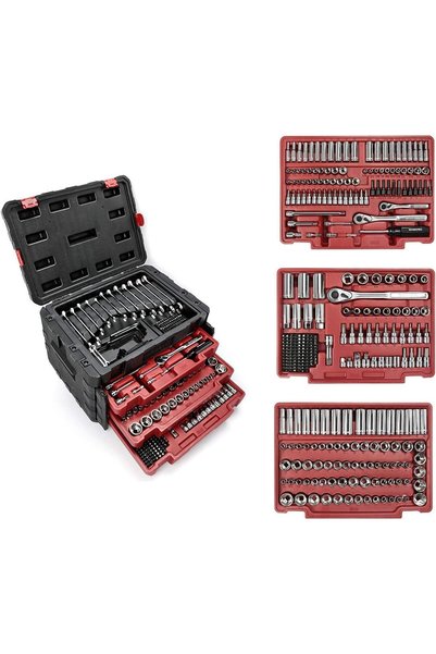 Generic WORKPRO 450-Piece Drive Socket Set, 1/2", 1/4", 3/8" Mechanic Tool Set