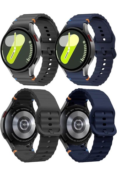 Hepiide 2 Pcs Band Compatible with Samsung Galaxy Watch 7 FE 6 5 4 Strap 40mm...