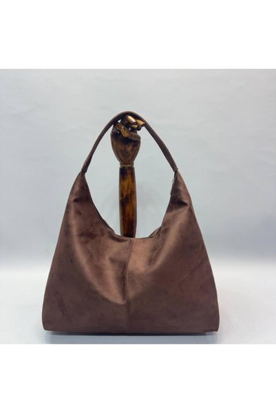 DEZ STORE Kadın Süet Omuz Çantası ve Rugan Mini Çanta Hediye Seti