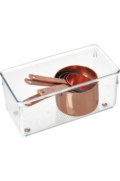Interdesign iDesign Linus Plastic Kitchen Drawer Organizer for Silverware, Sp...